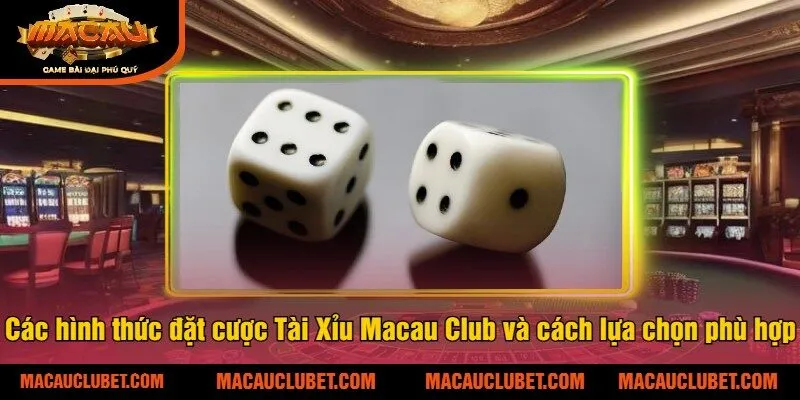 Các hình thức đặt cược Tài Xỉu Macau Club và cách lựa chọn phù hợp